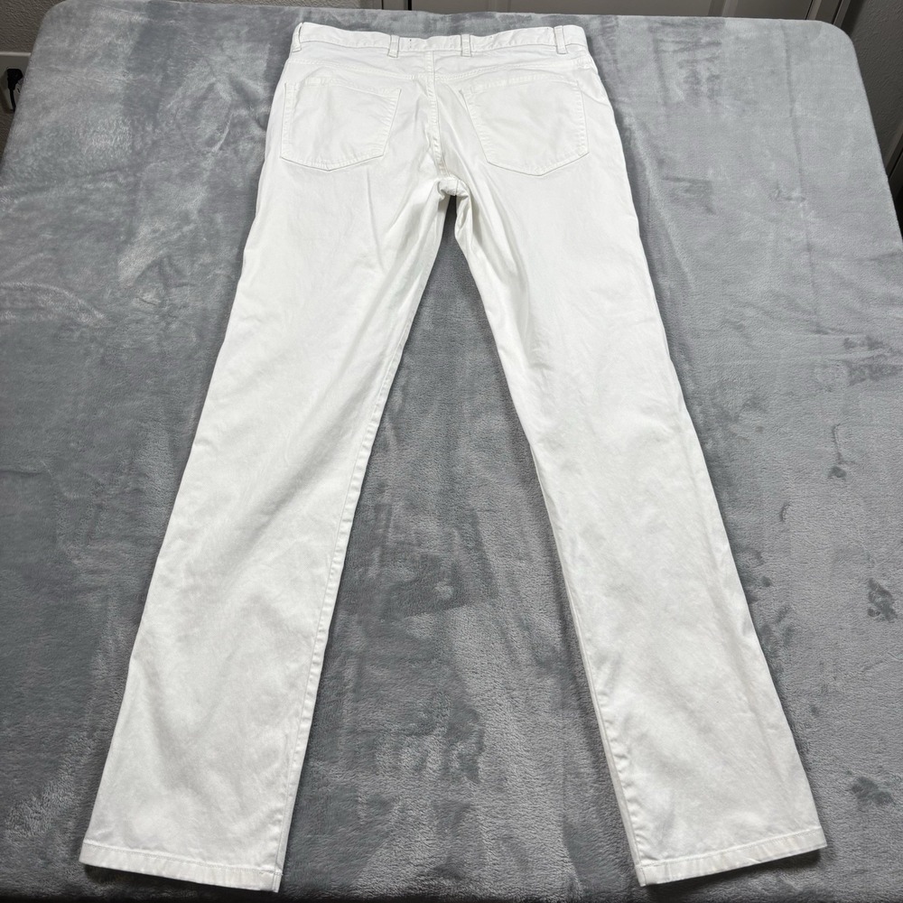 Ermenegildo Zegna Mens White Jeans Size 34x34 Quiet Luxury Preppy - Picture 8 of 8